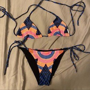 Real Mara Hoffman triangle bikini set S